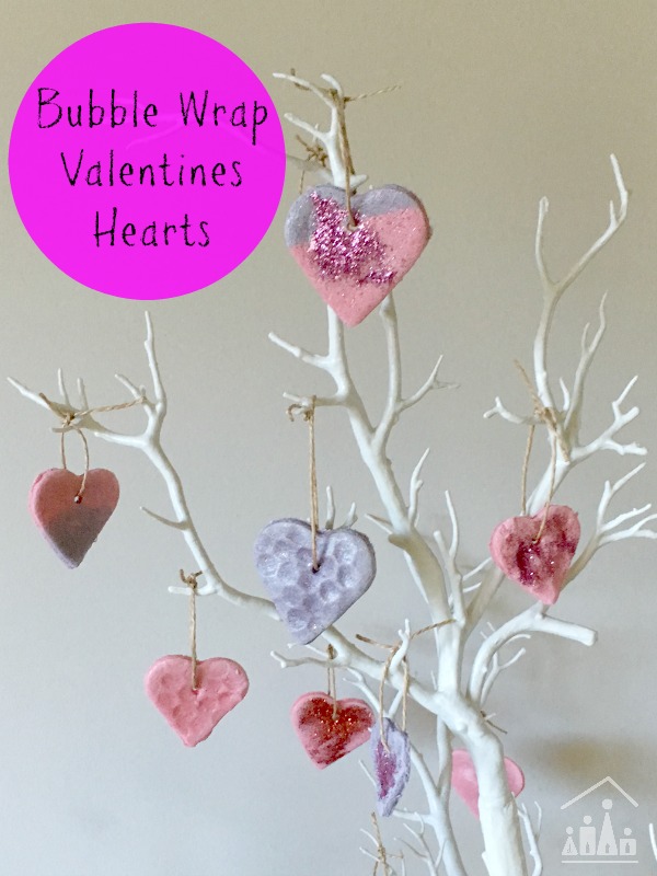 Bubble Wrap Heart Decorations for Kids - Crafty Kids at Home